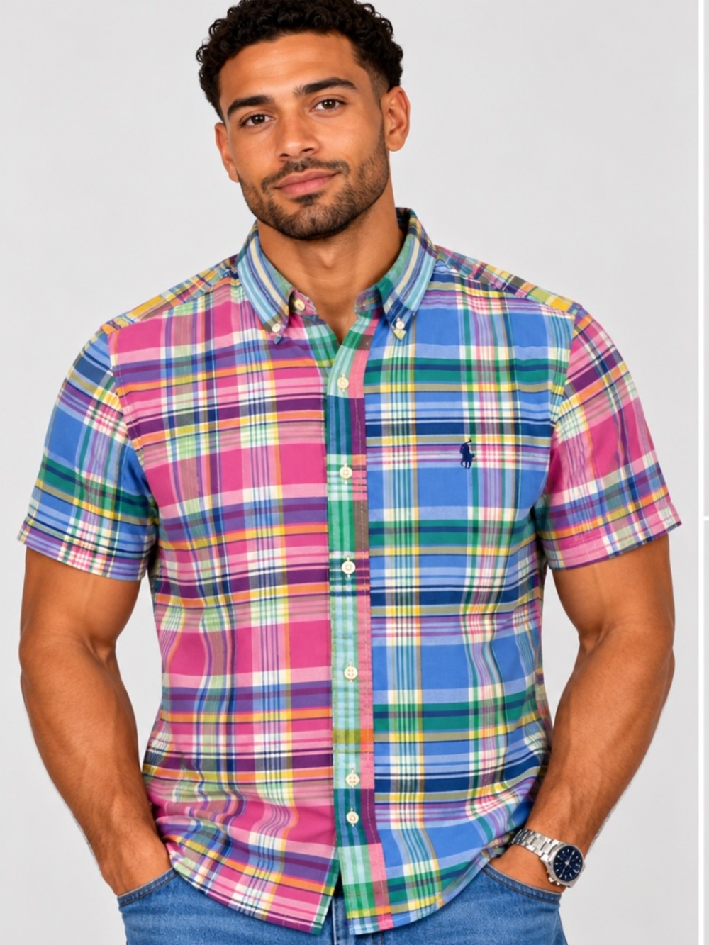 Vibrant plaid signature Ralph Lauren